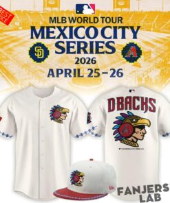 Arizona Diamondbacks Mexico City Series 2026 Baseball Jersey