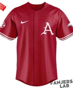 Arkansas Razorbacks New Omahogs Baseball Red Jersey