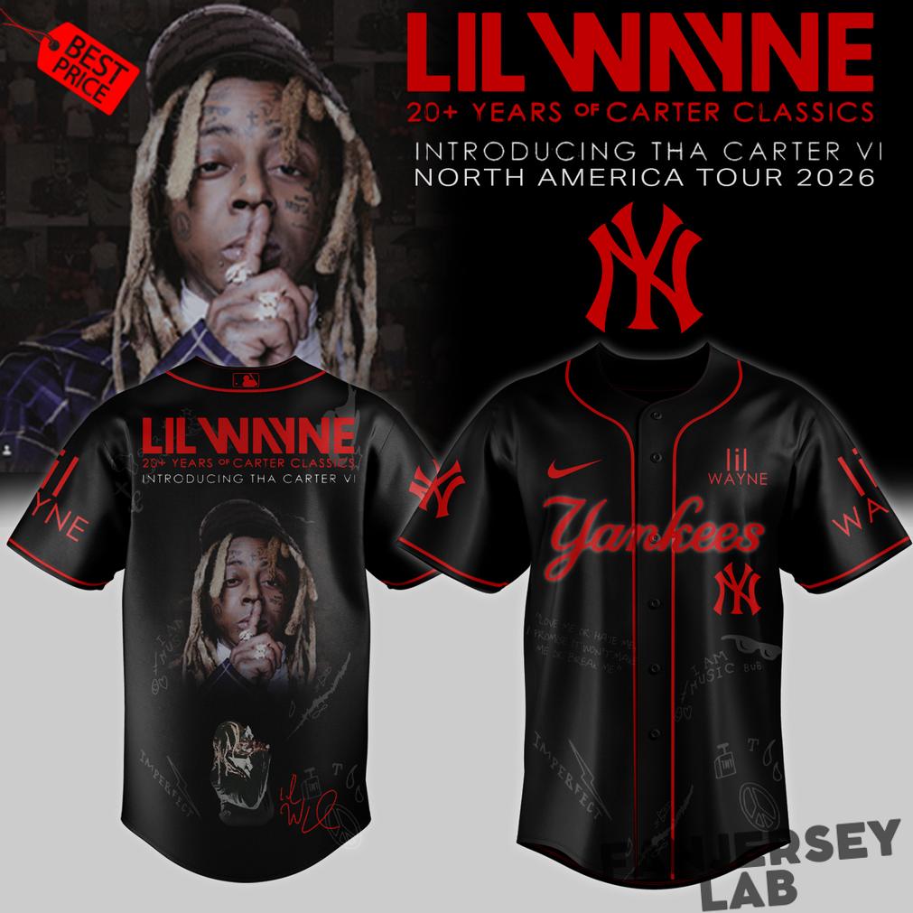 Baseball All Teams x Lil Wayne Tha Carter VI Tour 2026 Jersey Baseball All Teams x Lil Wayne Tha Carter VI Tour 2026 Jersey