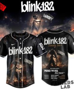 Blink-182 Never Grew Up Baseball Jersey – Europe Tour Edition