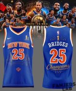 Bridges New York Knicks Champions NBA 2026 Jersey