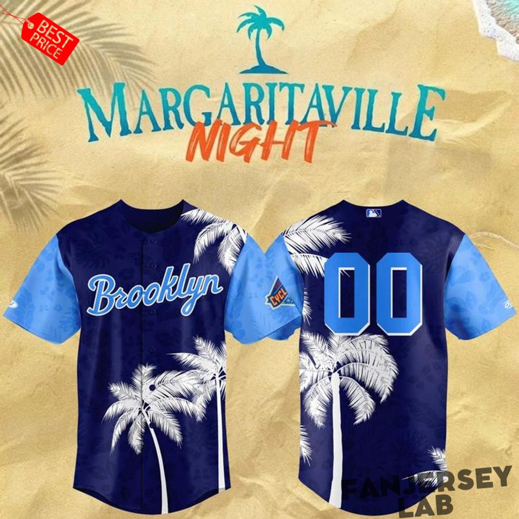 Brooklyn Cyclones 2026 Margaritaville Night Custom Baseball Jersey Brooklyn Cyclones 2026 Margaritaville Night Custom Baseball Jersey
