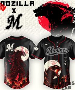 Chiba Lotte Marines Godzilla Minus Zero Limited Edition Baseball Jersey