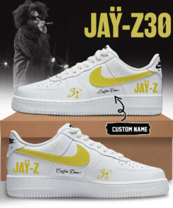 The JAŸ-Z30 Limited Edition AF1 Shoes – Custom White