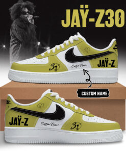 The JAŸ-Z30 Limited Edition AF1 Shoes – Yellow