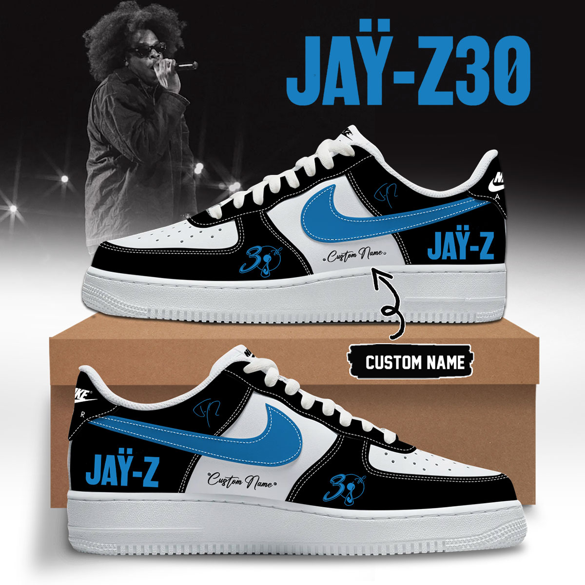 The JAŸ-Z30 Limited Edition AF1 Shoes v3 The JAŸ-Z30 Limited Edition AF1 Shoes v3