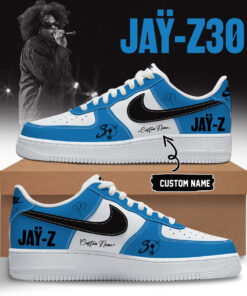 The JAŸ-Z30 Limited Edition AF1 Shoes – Blue