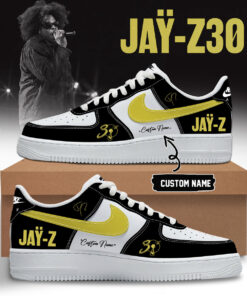The JAŸ-Z30 Limited Edition AF1 Shoes – Black
