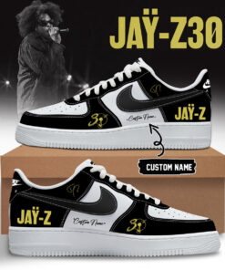 The JAŸ-Z30 Limited Edition AF1 Shoes – Custom Black
