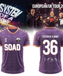 System of a Down “Europe / UK Stadium Tour 2026” signed Football Jersey v7