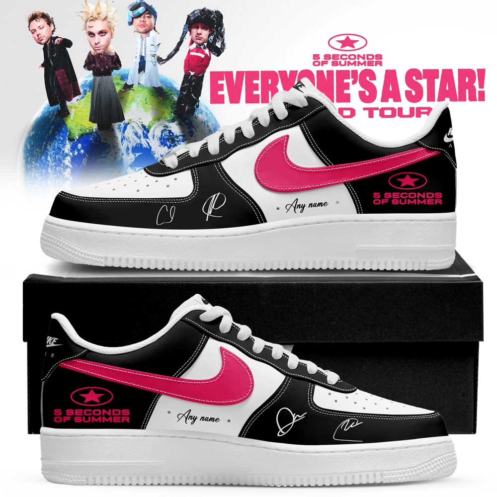 5 Seconds of Summer Everyone’s a Star! World Tour 2026 Signature Custom AF1 Shoes V5 5 Seconds of Summer Everyone’s a Star! World Tour 2026 Signature Custom AF1 Shoes V5