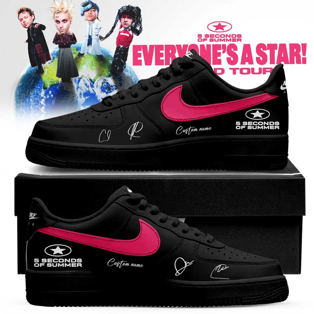 5 Seconds of Summer Everyone’s a Star! World Tour 2026 Signature Custom AF1 Shoes V2 5 Seconds of Summer Everyone’s a Star! World Tour 2026 Signature Custom AF1 Shoes V2