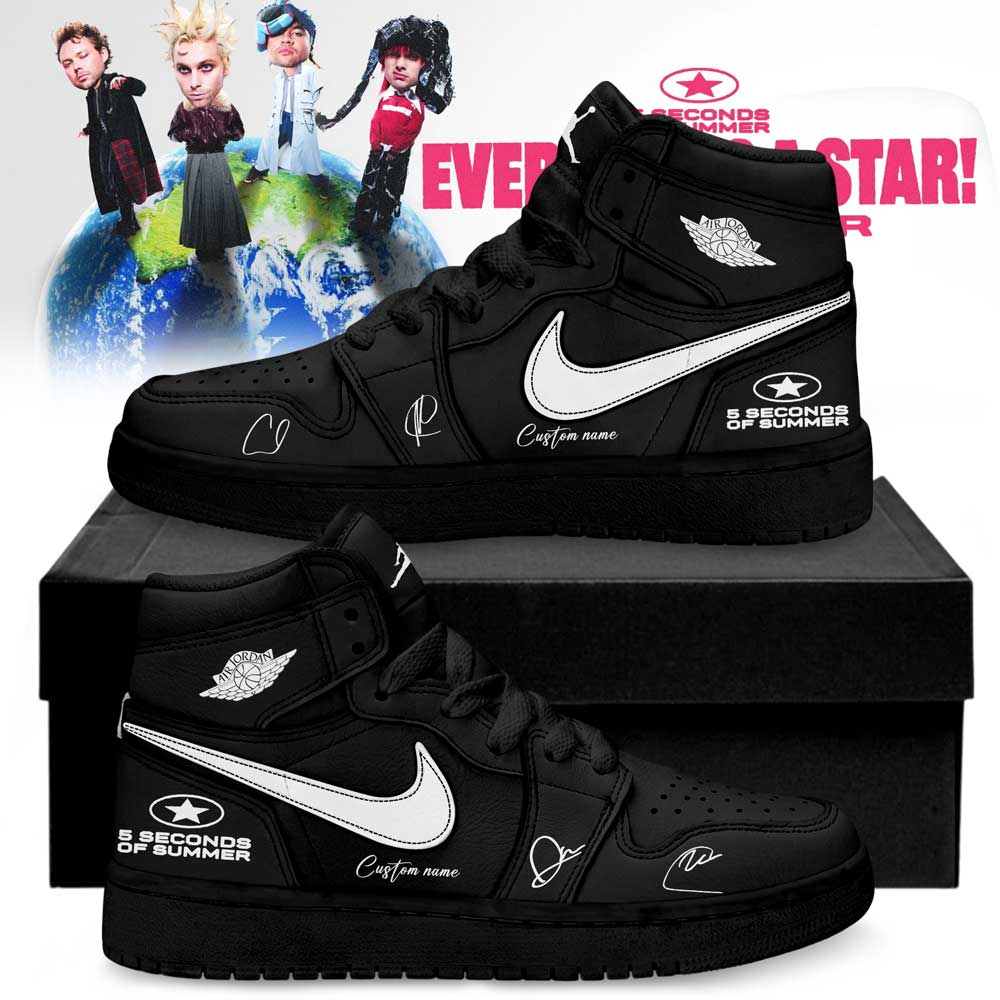 5 Seconds of Summer Everyone’s a Star! World Tour 2026 Signature Custom AJ1 Shoes 5 Seconds of Summer Everyone’s a Star! World Tour 2026 Signature Custom AJ1 Shoes