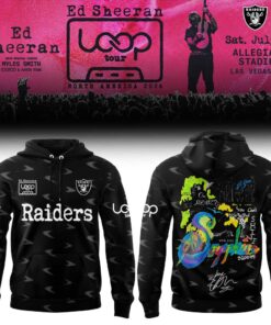 Raiders x Ed Sheeran The Loop Tour 2026 in Allegiant Stadium Signature Limited Edition Hoodie Raiders x Ed Sheeran The Loop Tour 2026 in Allegiant Stadium Signature Limited Edition Hoodie