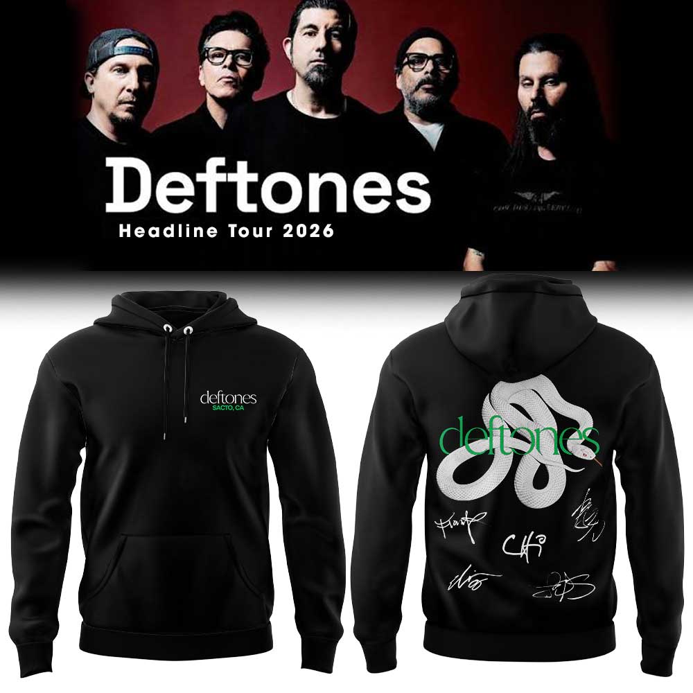 Deftones Headline Tour 2026 Signature Limited Edition Hoodie V2 Deftones Headline Tour 2026 Signature Limited Edition Hoodie V2