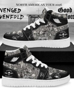 Avenged Sevenfold North American Tour 2026 Signature Custom AJ1 Shoes V7