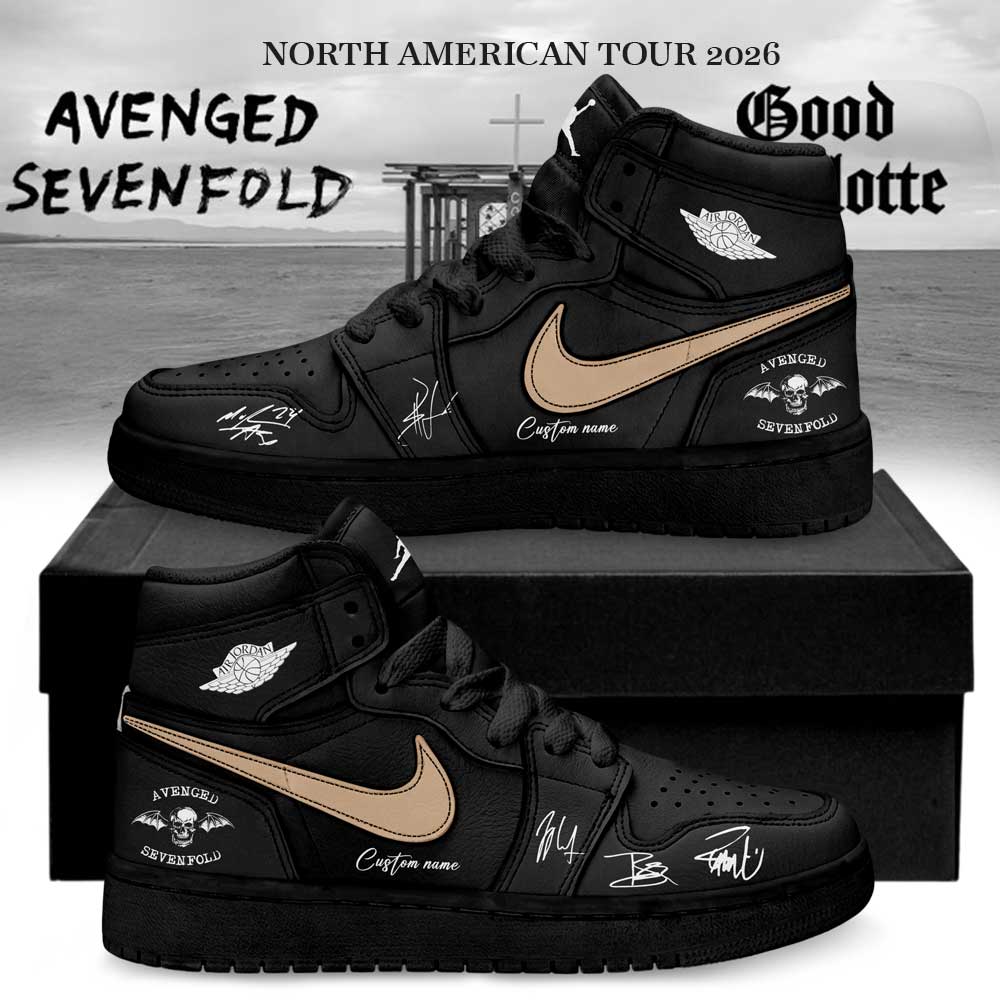 Avenged Sevenfold North American Tour 2026 Signature Custom AJ1 Shoes Avenged Sevenfold North American Tour 2026 Signature Custom AJ1 Shoes