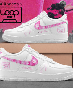 Ed Sheeran The Loop Tour 2026 Custom Name AF1 Shoes – White