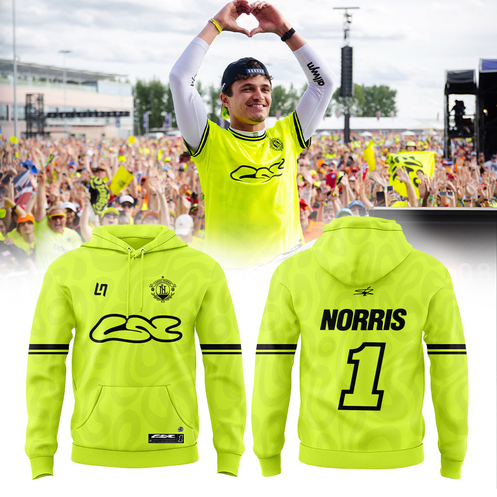 McLaren F1 Team 2026 LANDO NORRIS GRANDSTAND LN1 Signature Hoodie McLaren F1 Team 2026 LANDO NORRIS GRANDSTAND LN1 Signature Hoodie