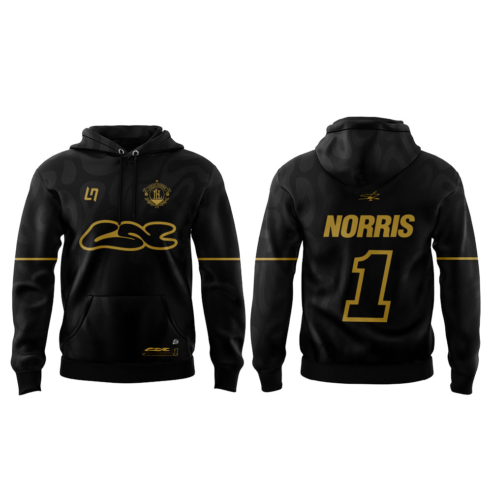McLaren F1 Team 2026 LANDO NORRIS GRANDSTAND LN1 Signature Hoodie Black McLaren F1 Team 2026 LANDO NORRIS GRANDSTAND LN1 Signature Hoodie Black