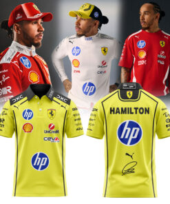 Hamilton Scuderia Ferrari Limited Edition Limited Polo Yellow