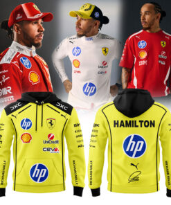 Hamilton Scuderia Ferrari Limited Edition Hoodie Yellow Hamilton Scuderia Ferrari Limited Edition Hoodie Yellow