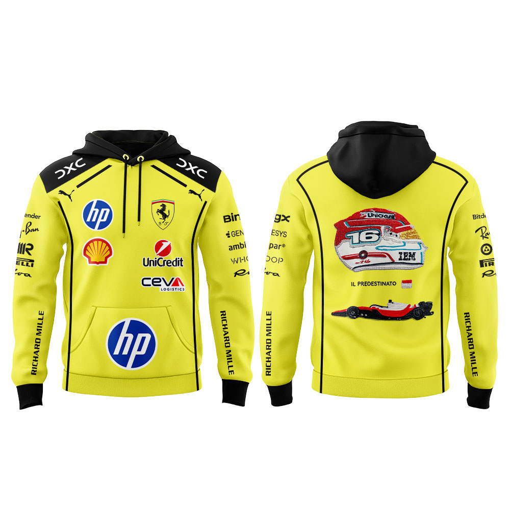 Hamilton Scuderia Ferrari Limited Edition Hoodie Yellow V2 Hamilton Scuderia Ferrari Limited Edition Hoodie Yellow V2