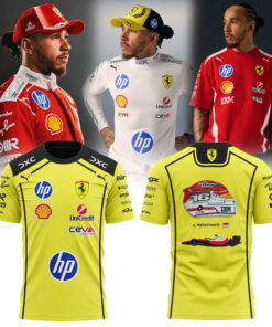 Hamilton Scuderia Ferrari Limited Edition Shirt Yellow Hamilton Scuderia Ferrari Limited Edition Shirt Yellow