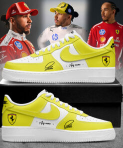 Hamilton Scuderia Ferrari Limited Edition Signature Custom Name AF1 Shoes
