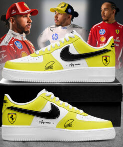 Hamilton Scuderia Ferrari Limited Edition Signature Custom Name AF1 Shoes V2