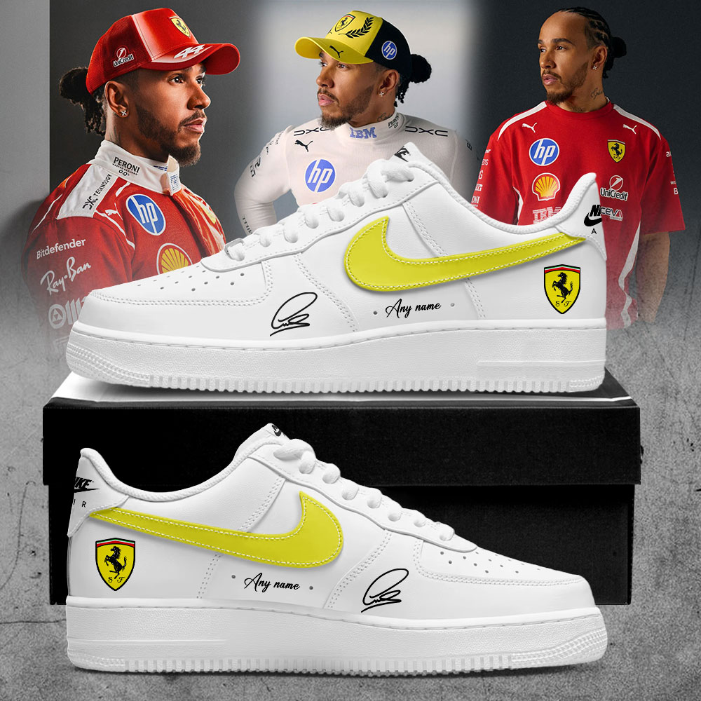 Hamilton Scuderia Ferrari Limited Edition Signature Custom Name AJ1 Shoes V3 Hamilton Scuderia Ferrari Limited Edition Signature Custom Name AJ1 Shoes V3