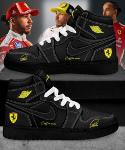 Hamilton Scuderia Ferrari Limited Edition Signature Custom Name AJ1 Shoes V4