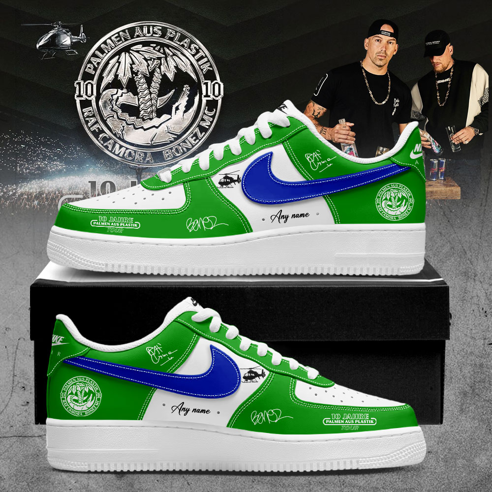 RAF Camora & Bonez MC “10 Jahre Palmen aus Plastik Tour” signed AF1 Shoes v15 RAF Camora & Bonez MC “10 Jahre Palmen aus Plastik Tour” signed AF1 Shoes v15