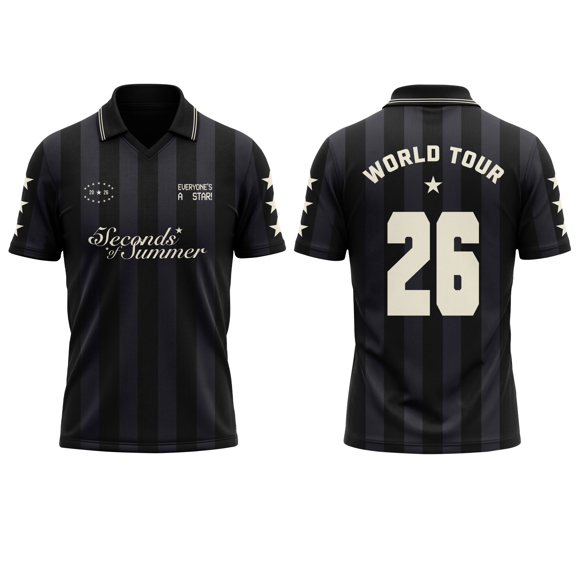 5 Seconds of Summer – EVERYONE’S A STAR! World Tour 2026 Polo 5 Seconds of Summer – EVERYONE’S A STAR! World Tour 2026 Polo
