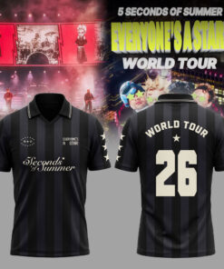 5 Seconds of Summer – EVERYONE’S A STAR! World Tour 2026 Polo 5 Seconds of Summer – EVERYONE’S A STAR! World Tour 2026 Polo