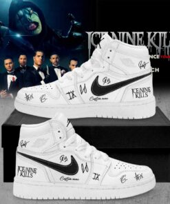 Ice Nine Kills March In Silence Tour Signature Custom Name AJ1 Shoes V7