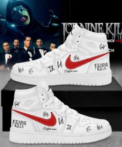 Ice Nine Kills March In Silence Tour Signature Custom Name AJ1 Shoes V6