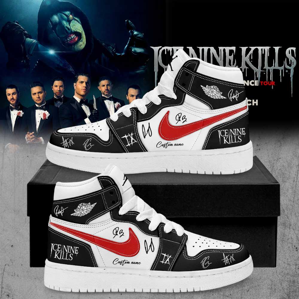 Ice Nine Kills March In Silence Tour Signature Custom Name AJ1 Shoes V5 Ice Nine Kills March In Silence Tour Signature Custom Name AJ1 Shoes V5
