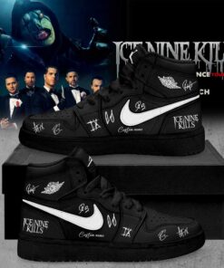 Ice Nine Kills March In Silence Tour Signature Custom Name AJ1 Shoes