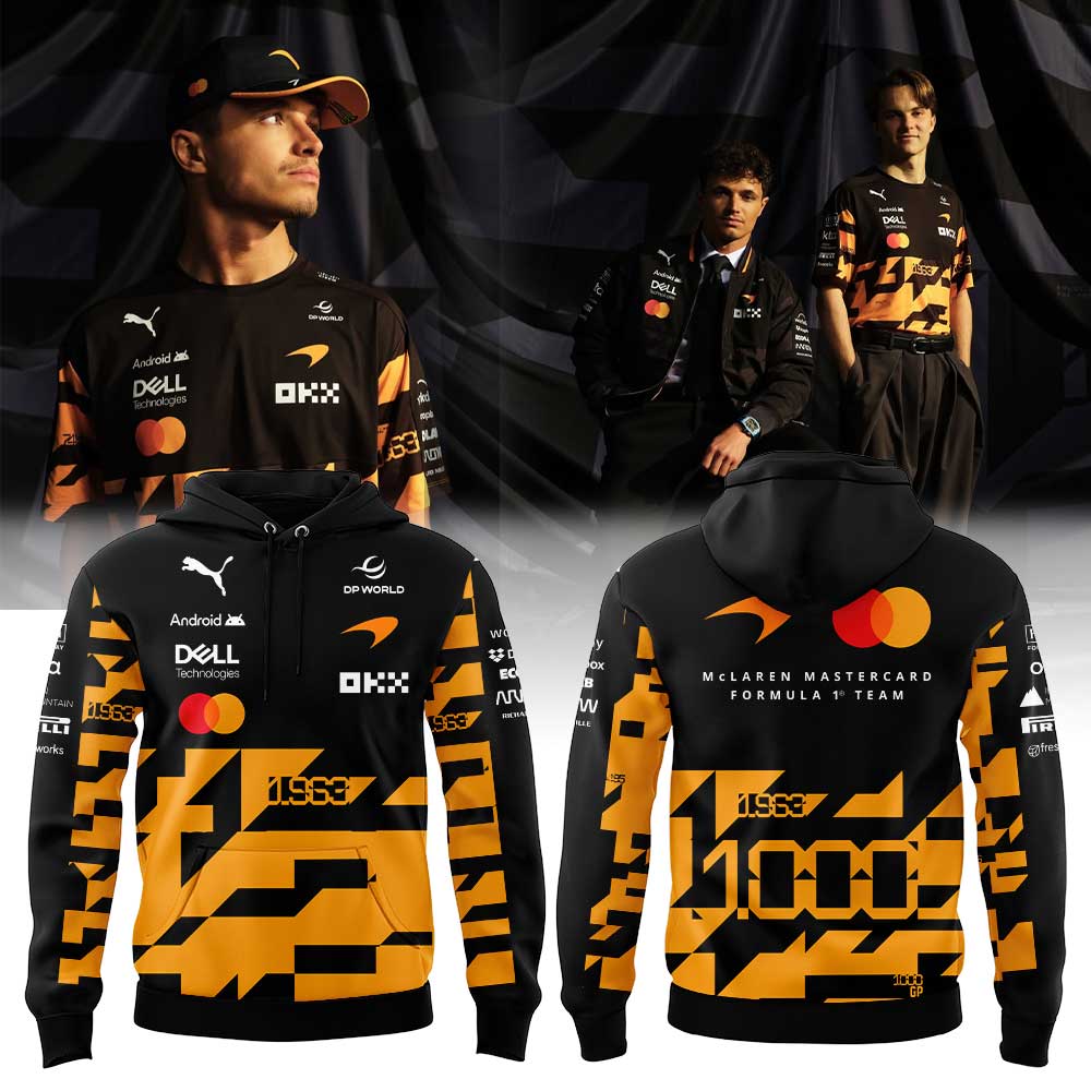 McLaren Mastercard Formula 1 Team 1000 GP Commemorative Collection Hoodie McLaren Mastercard Formula 1 Team 1000 GP Commemorative Collection Hoodie