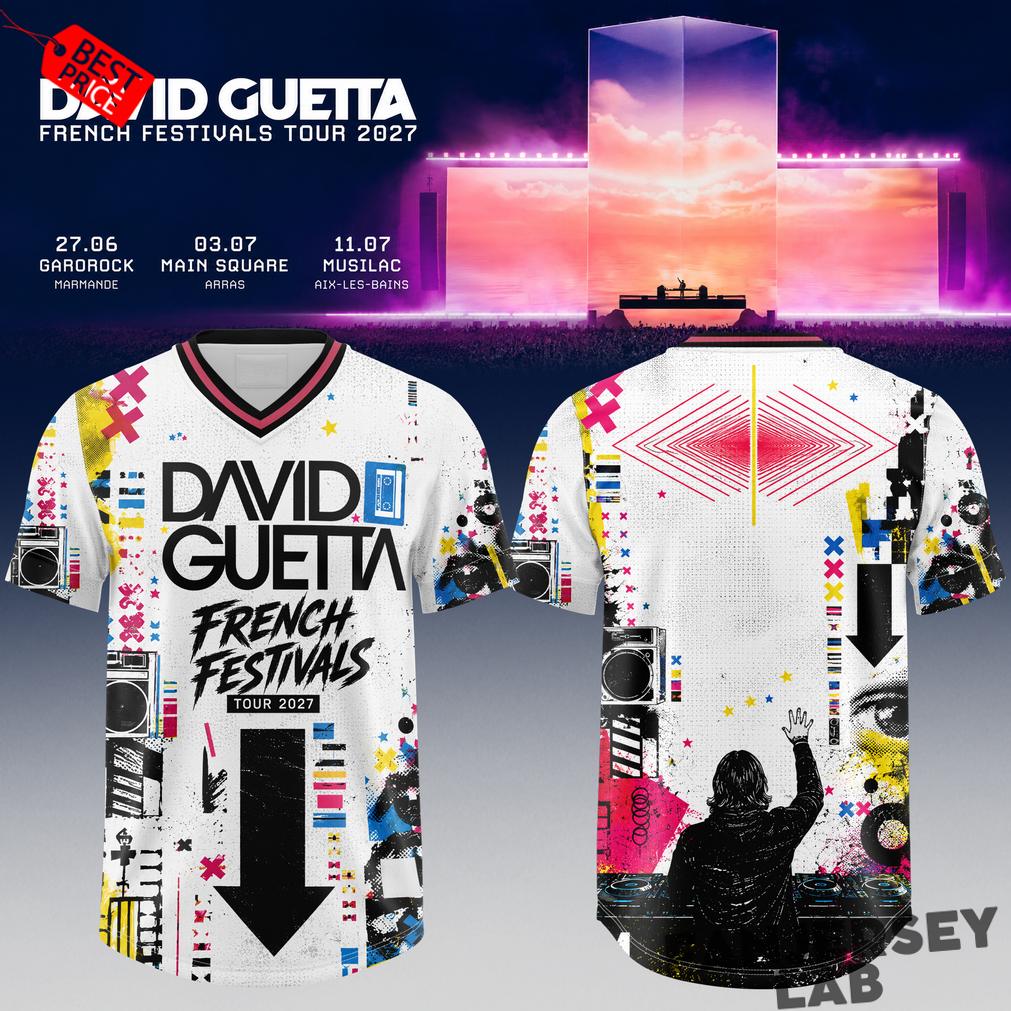 David Guetta – France Tour Baseball Jersey David Guetta – France Tour Baseball Jersey