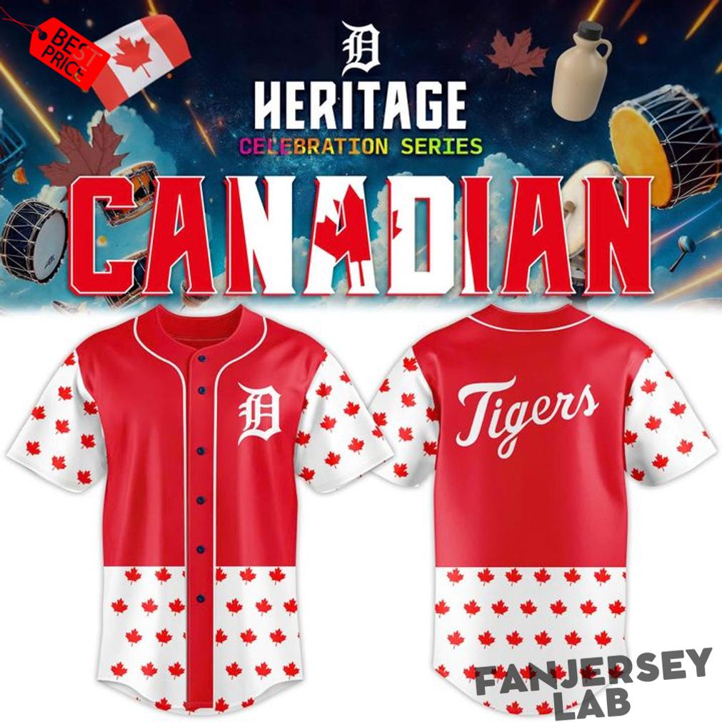 Detroit Tigers 2026 Canadian Heritage Baseball Jersey Detroit Tigers 2026 Canadian Heritage Baseball Jersey