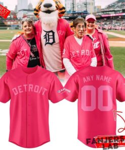 Detroit Tigers Pink in the Rink Baseball Jersey