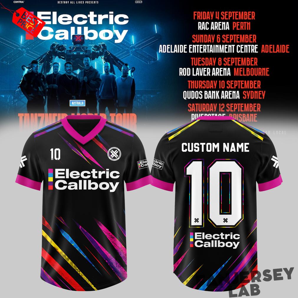 Electric Callboy TANZNEID World Tour 2026 Customize Soccer Jersey Electric Callboy TANZNEID World Tour 2026 Customize Soccer Jersey