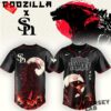Gavin Adcock Steer Skull distressed Fleece Baseball Jersey Gavin Adcock Steer Skull distressed Fleece Baseball Jersey
