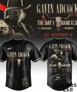 Gavin Adcock Steer Skull distressed Fleece Baseball Jersey