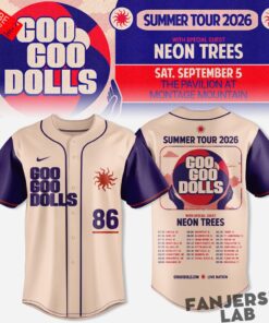 Goo Goo Dolls Summer 2026 Tour Limited Baseball Jersey