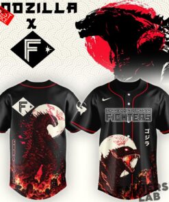 Hokkaido Nippon-Ham Fighters Godzilla Minus Zero Limited Edition Baseball Jersey