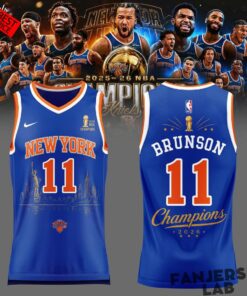Jalen Brunson New York Knicks Champions NBA 2026 Jersey
