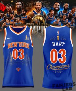 Josh Hart New York Knicks Champions NBA 2026 Jersey